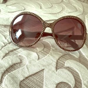 Cheetah print brown sunglasses